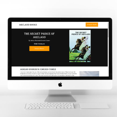 ARCLAND Books | Website Design | Website Preview Image