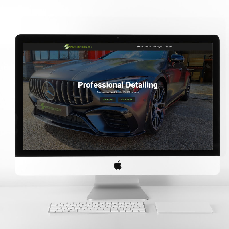 ELH Detailing | Website Design | Website Preview Image