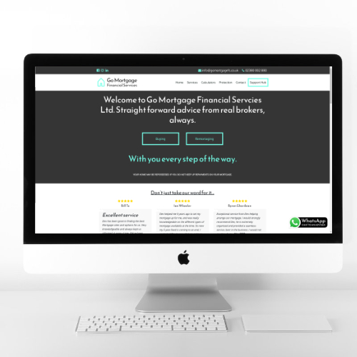 Go Mortgage Financial Services | Website Design | Website Preview Image
