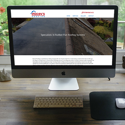 Maceys Roofing | Website Design | Website Preview Image