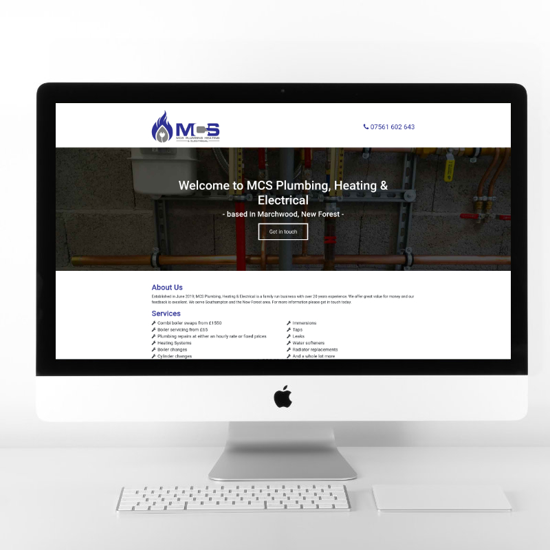 MCS Plumbing and Heating | Web Design by Plexaweb