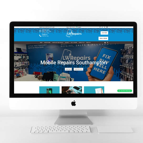 LWRepairs | Website Design | Website Preview Image